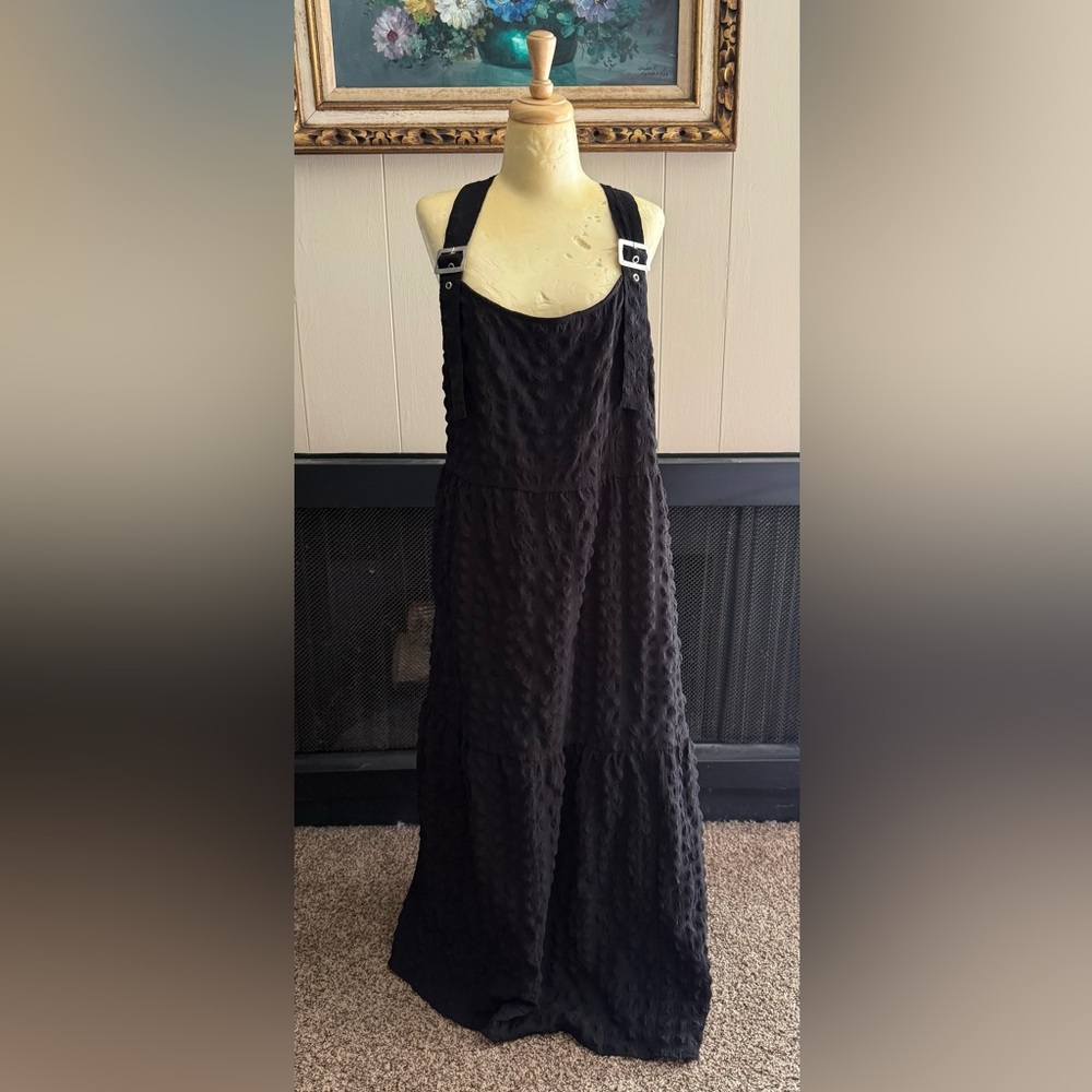 ASOS Curve Black Overall Dress